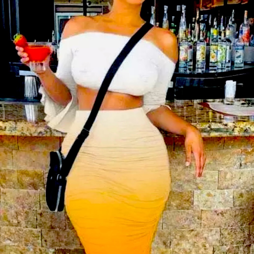 Orange Dream Two Piece Set